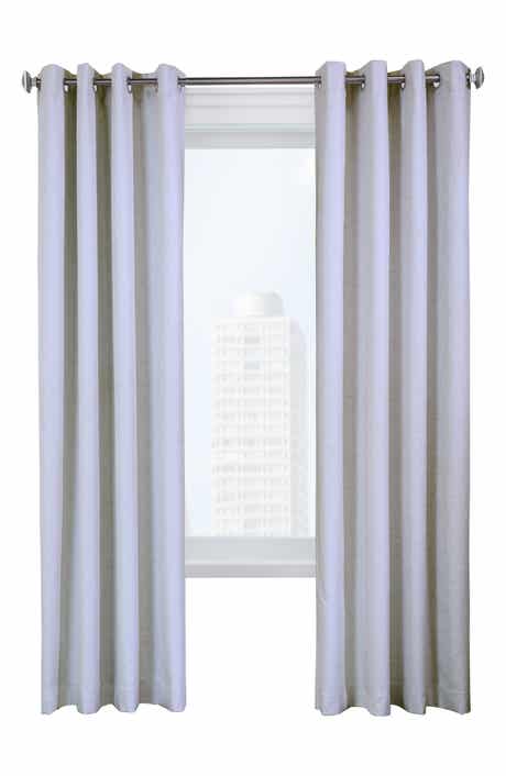 Outdoor Decor by Commonwealth Set of 2 Noise Reducing Indoor Curtain Panels