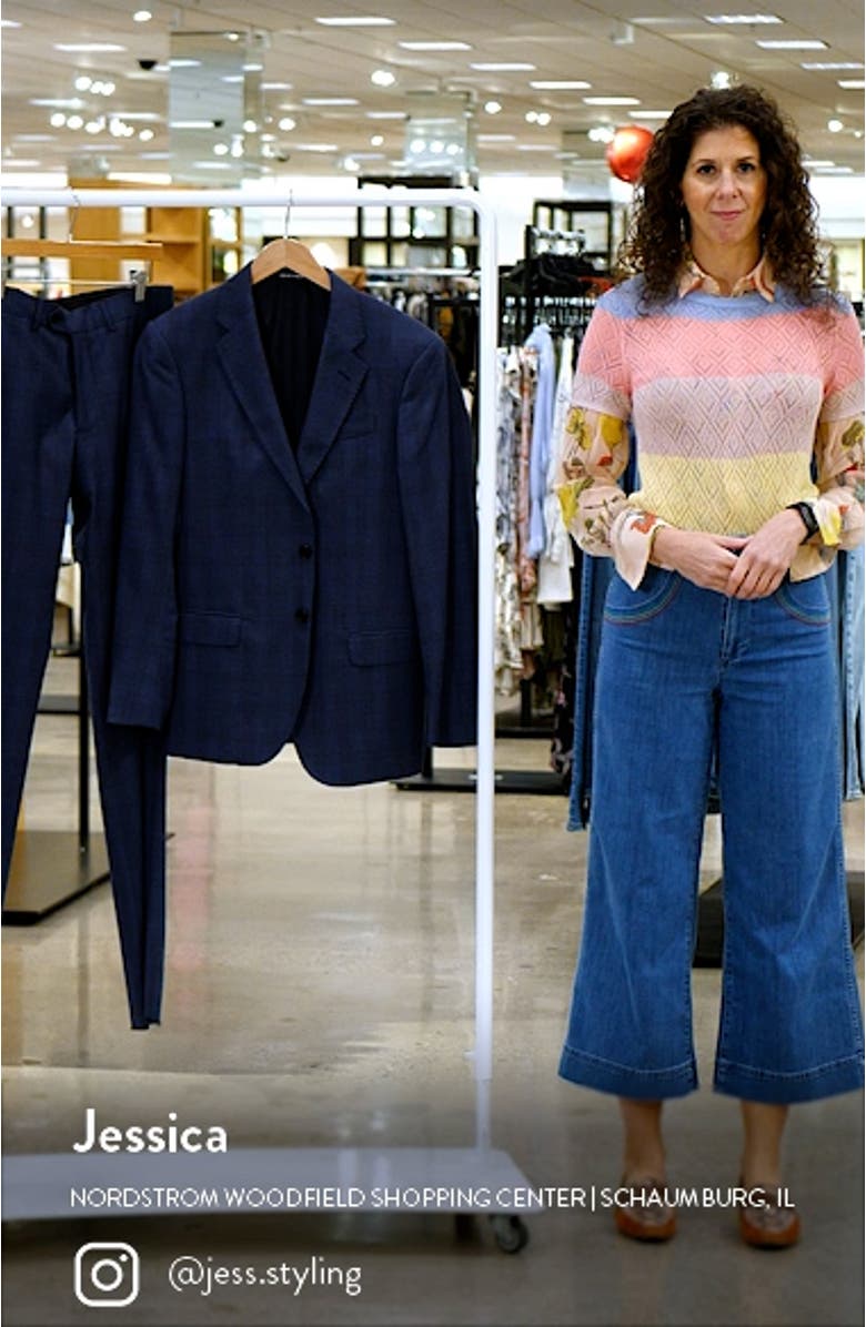 G-Line Plaid Stretch Wool Suit, sales video thumbnail