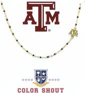 Color Shout Texas A&M University Side Necklace