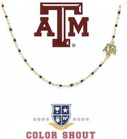Color Shout Texas A&M University Side Necklace