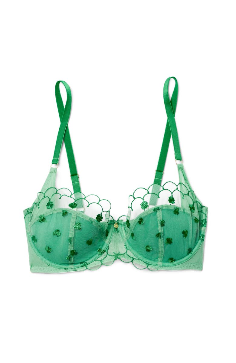 Adore Me Bettie Contour Balconette Bra, Alternate, color, Medium Green