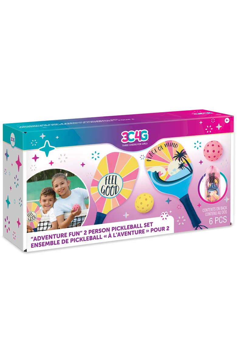 3C4G Adventure Fun 2 Person Pickleball Set, Main, color, Multicolored