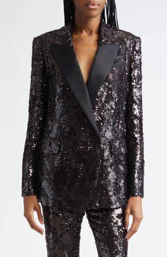 Veronica Beard Sevyn Sequin Double Breasted Dickey Evening Jacket