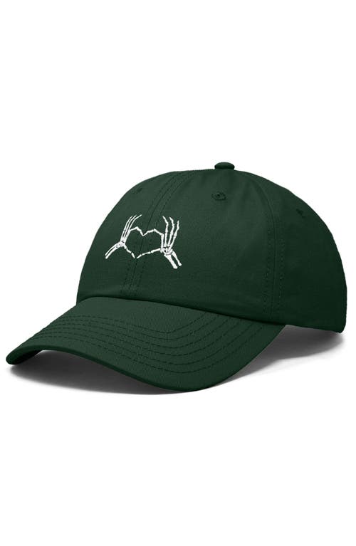 DALIX DALIX SKELETON HEART EMBROIDERED DAD HAT