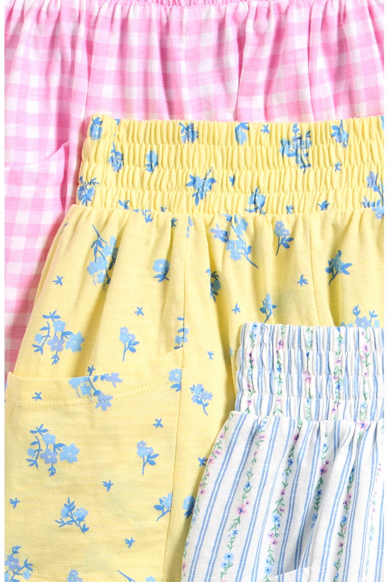 Kids' Assorted 3-Pack Cotton Shorts, Alternate, color, PINK