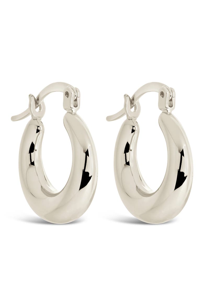 Graduated Tube Hoop Earrings, Alternate, color, SILVER