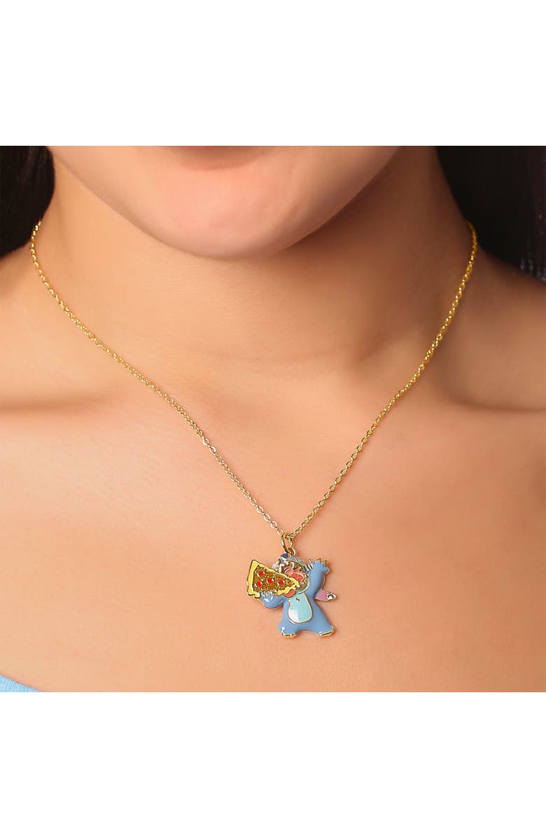 Disney Pizza Blue Enamel Character Pendant, Alternate, color, Blue