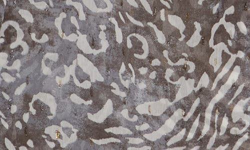 RENEE C RENEE C ANIMAL PRINT TIE NECK TOP 