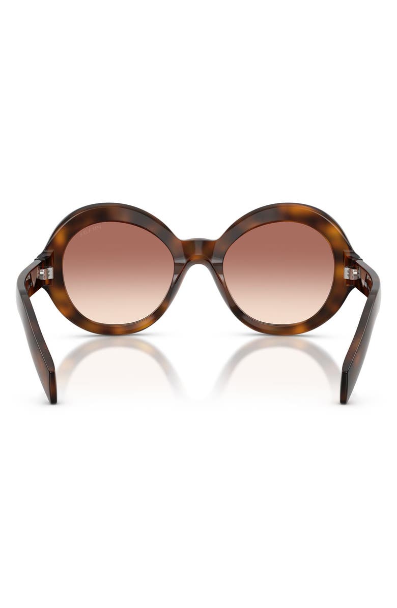 Prada 53mm Gradient Round Sunglasses, Alternate, color, 