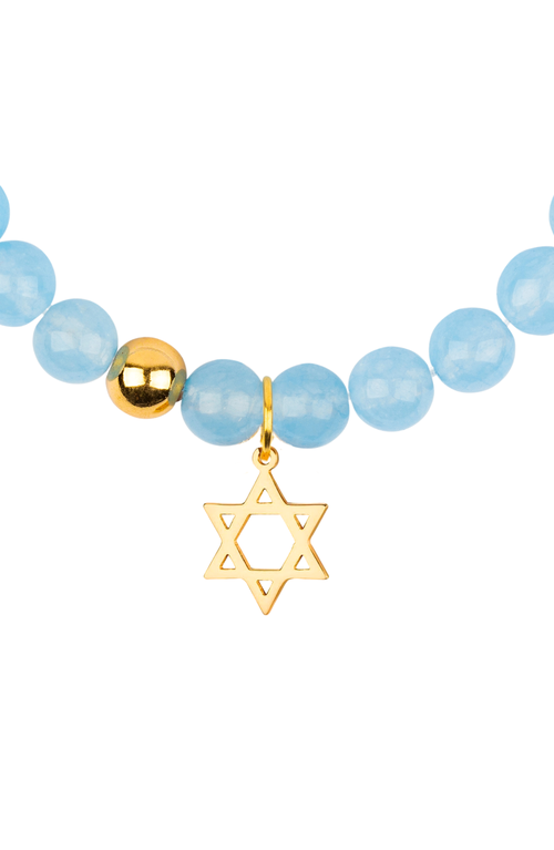Little Miss Zoe Star Of David Gemstone Bracelet
