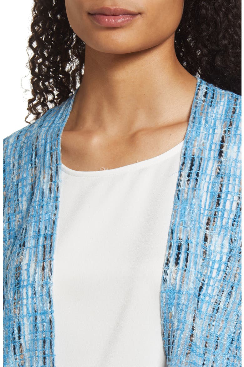 Melody Open Front Cardigan, Alternate, color, BLUE MULTI