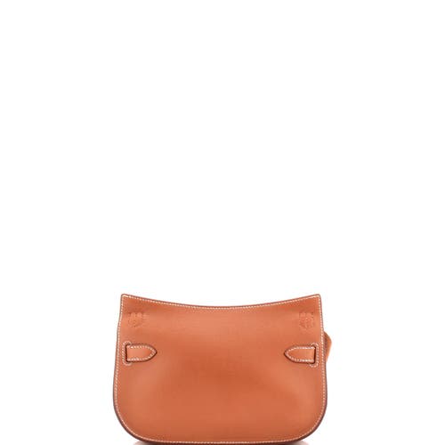 Pre-owned Hermes Hermes Jypsiere Bag Evercolor Mini In Gold