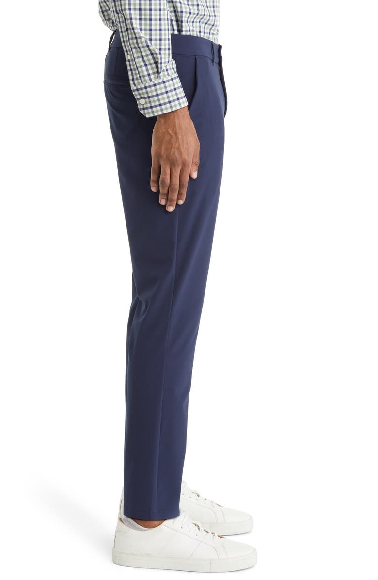 Mizzen+Main Helmsman Slim Fit Flat Front Golf Pants, Alternate, color, Navy Solid