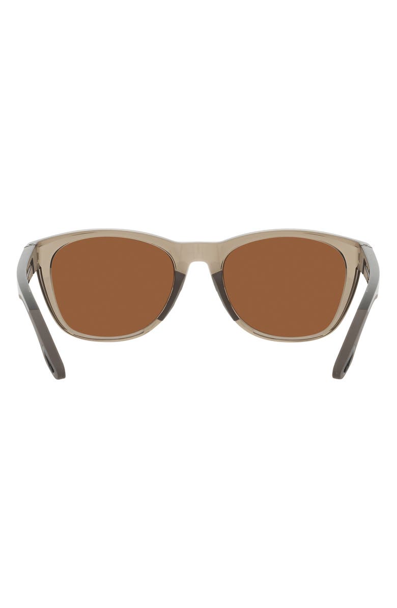 Costa Del Mar Aleta 54mm Mirrored Polarized Round Sunglasses, Alternate, color, Crystal Beige