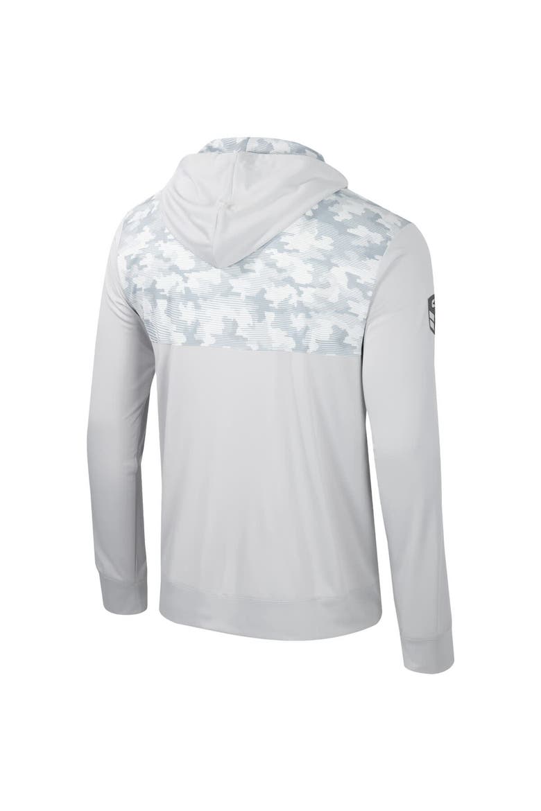 Men's Colosseum Gray Air Force Falcons OHT Military Appreciation Long Sleeve Hoodie T-Shirt, Alternate, color, Gray