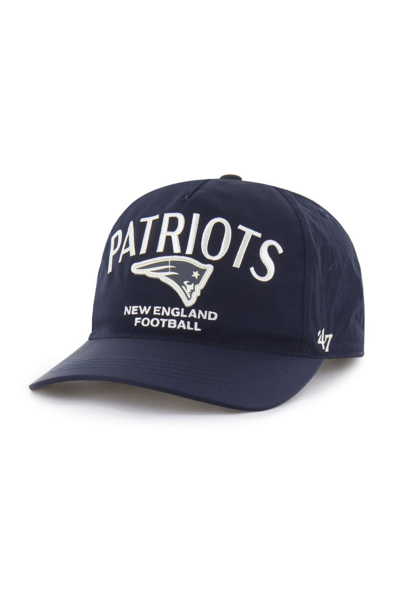 Men's '47 Navy New England Patriots Modernia Hitch Adjustable Hat, Main, color, Navy