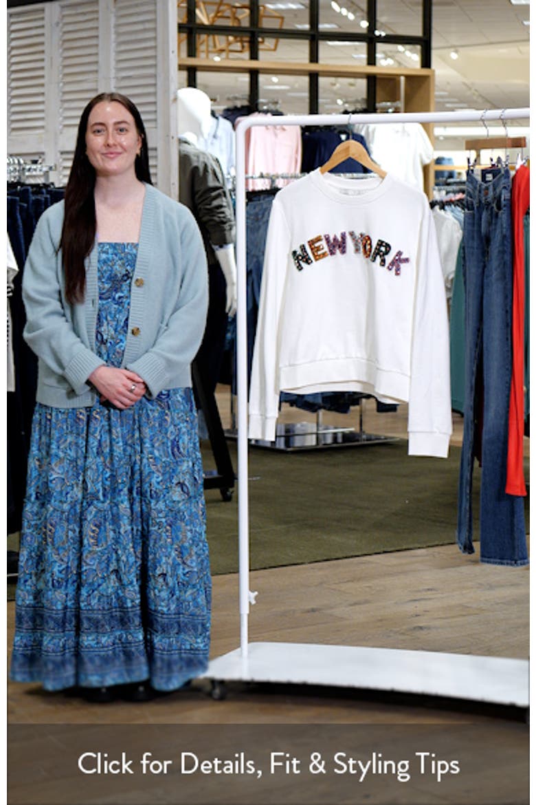 New York Embellished Sweatshirt video