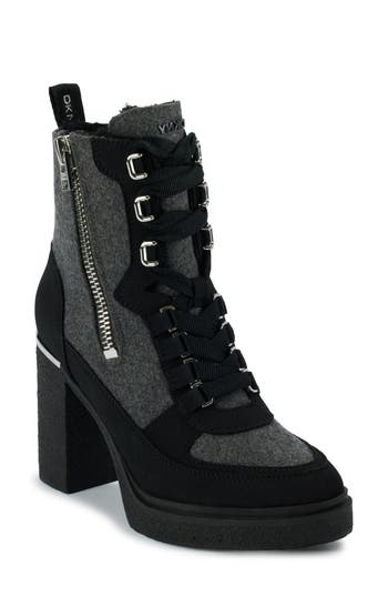 Dkny Toia Platform Bootie In Black