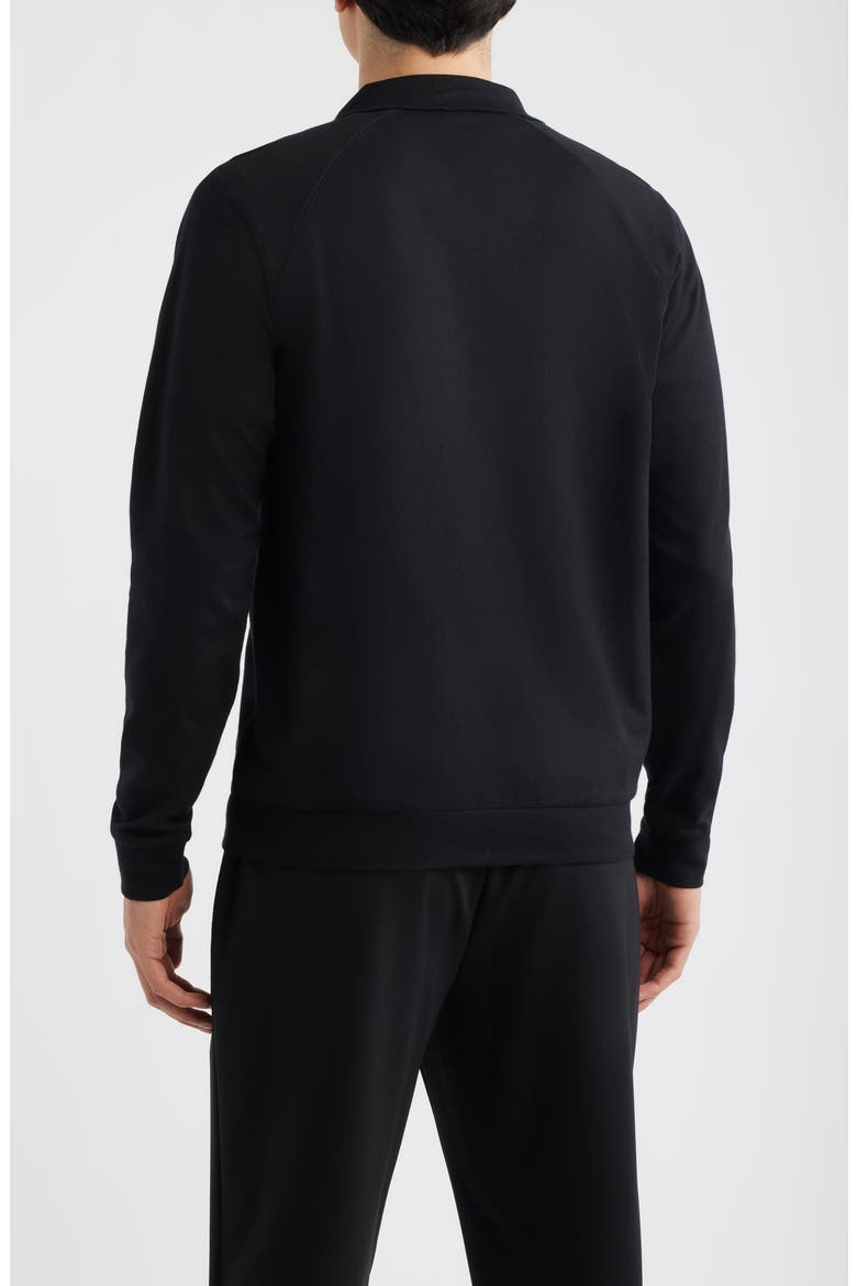 Authentic Cotton Track Jacket, Alternate, color, BLACK