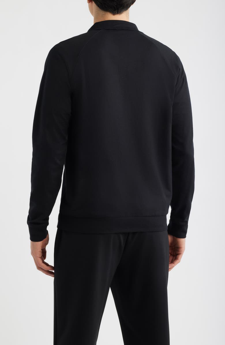 BOSS Authentic Cotton Track Jacket, Alternate, color, Black