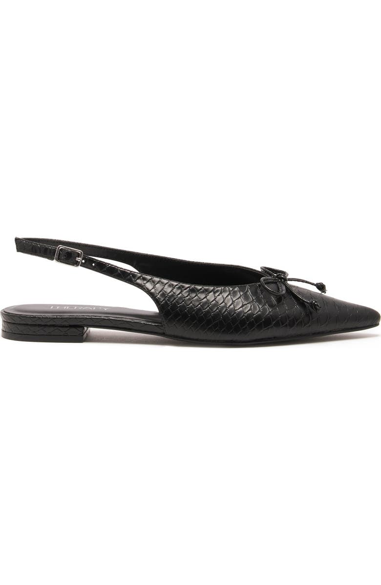 Therapy Australia Lavin Slingback Ballet Flat, Alternate, color, Black Snake Pu