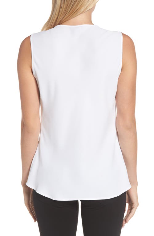 Nic + Zoe Nic+zoe Easy Keyhole Tank Top In Paper White