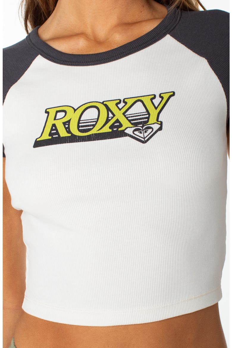 Logo Print Crop Graphic T-Shirt, Alternate, color, PHANTOM