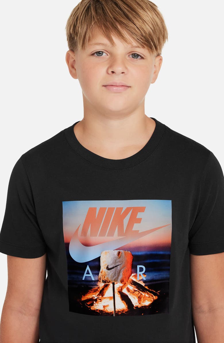 Nike Kids' Air Graphic T-Shirt, Alternate, color, Black