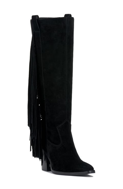 Pelia Fringe Knee High Boot (Women)