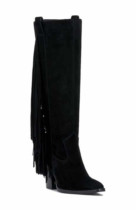 Vince Camuto Pelia Fringe Knee High Boot