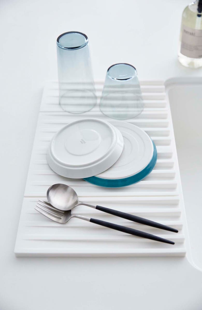 Yamazaki Tower Foldable Drainer Tray, Alternate, color, White