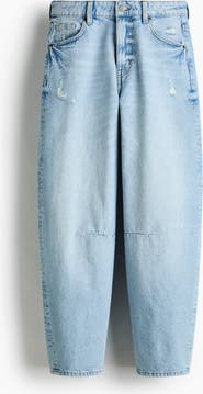 H&M Barrel High Waist Ankle Jeans