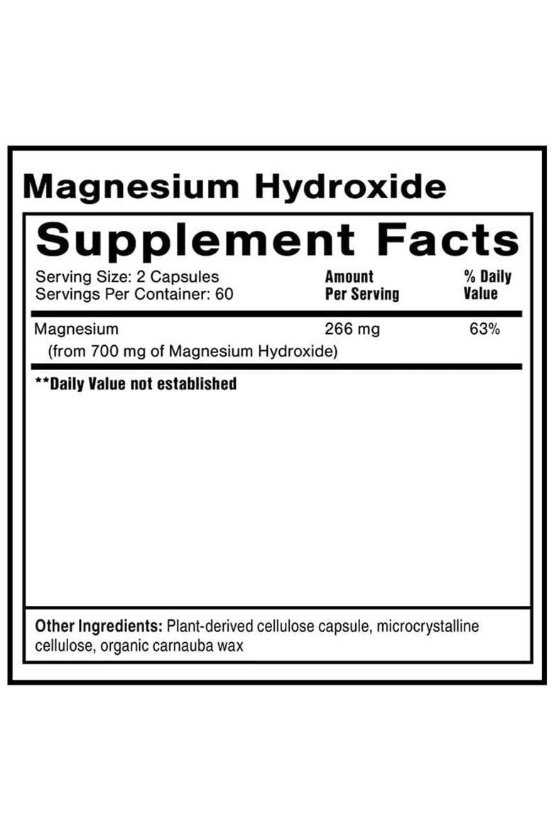 Magnesium Hydroxide Capsules, Alternate, color, None