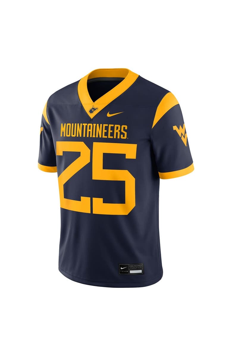 Nike Men's Nike #25 Navy West Virginia Mountaineers Limited Home Game Jersey, Alternate, color, Navy