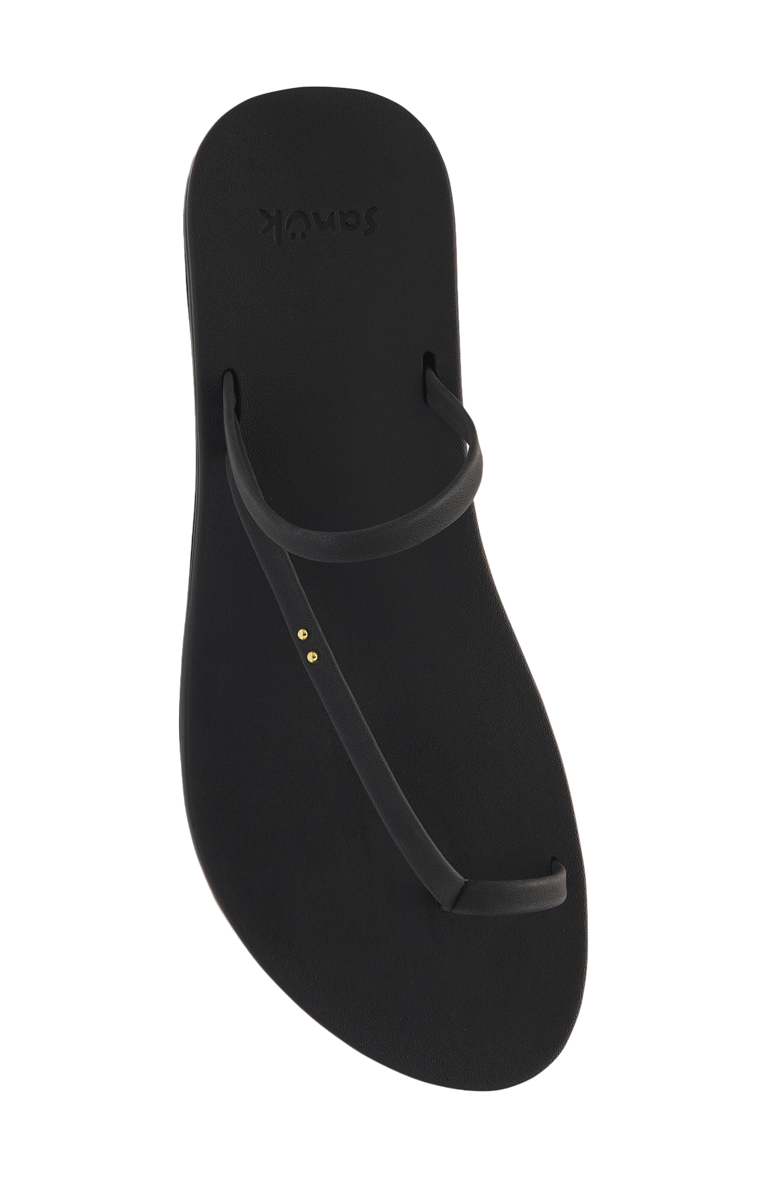 Polly Ring Flip Flop, Alternate, color, BLACK