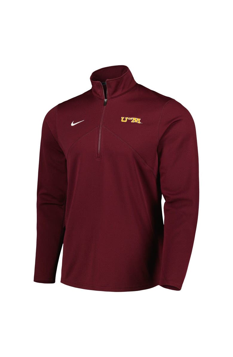 Nike Men's Nike Maroon Minnesota Golden Gophers Vintage Collection Performance Training Quarter-Zip Top, Alternate, color, 