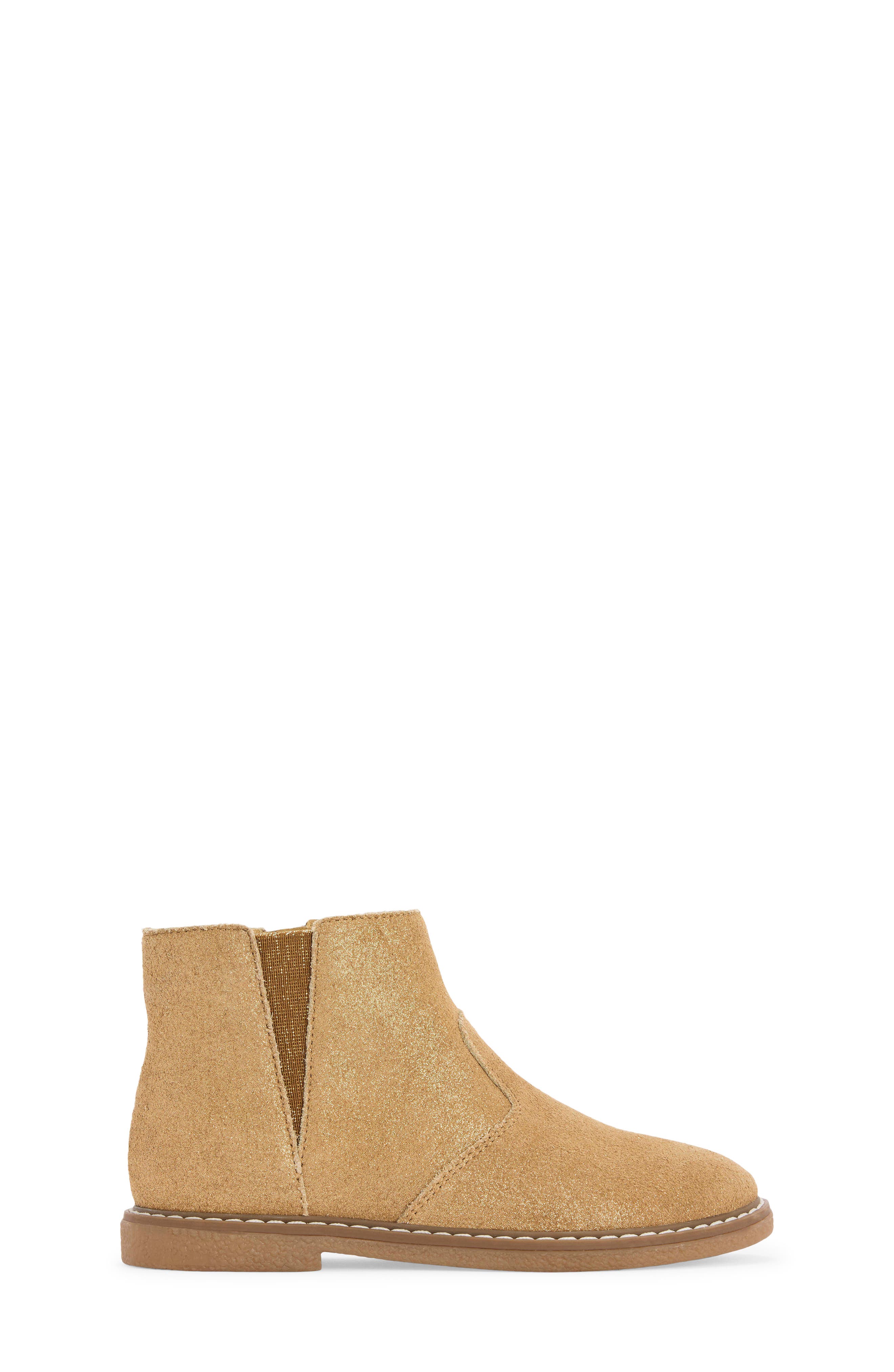 Boden Kids' Bootie, Alternate, color, Gold