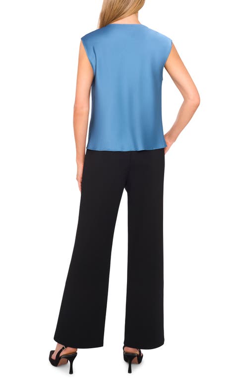 Halogenr Halogen(r) Cowl Neck Sleeveless Top In Blue