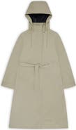 Rains Suva Waterproof Hard Shell Rain Coat with Removable Hood