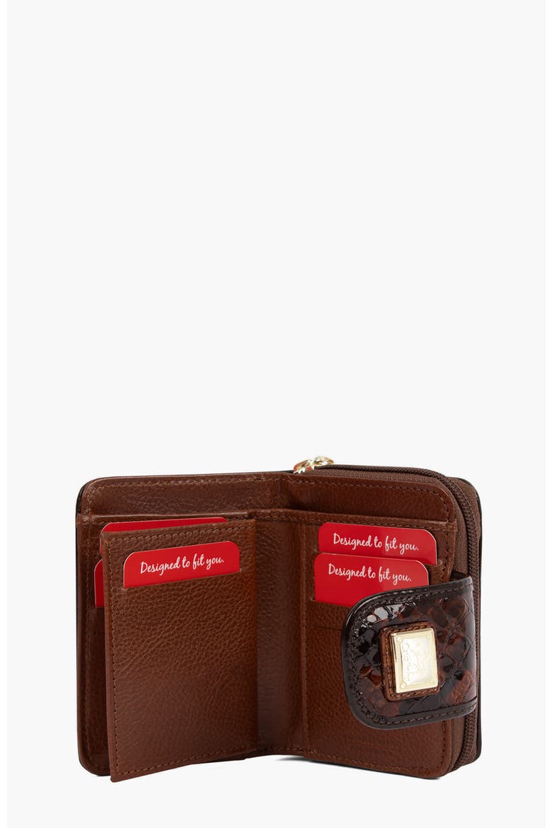 Honor Leather Wallet 218, Alternate, color, Camel Brown