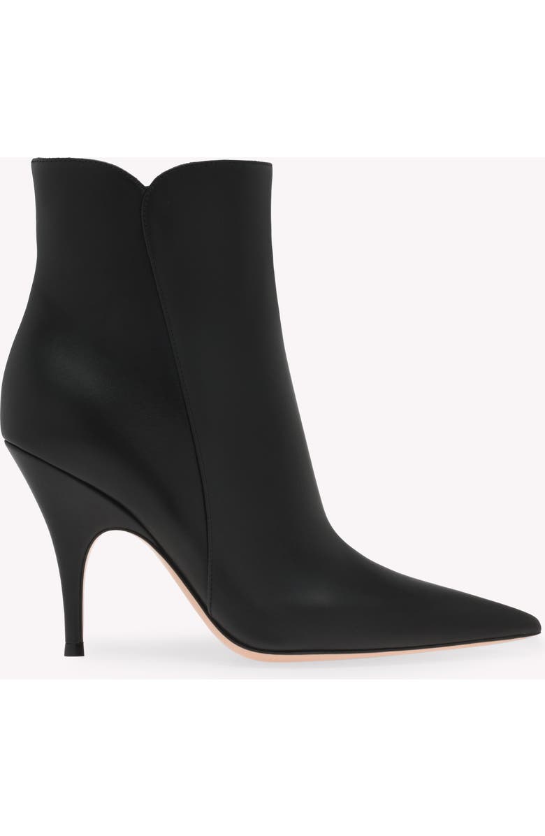 Gianvito Rossi Sofia Bootie, Main, color, Black Calf Leather