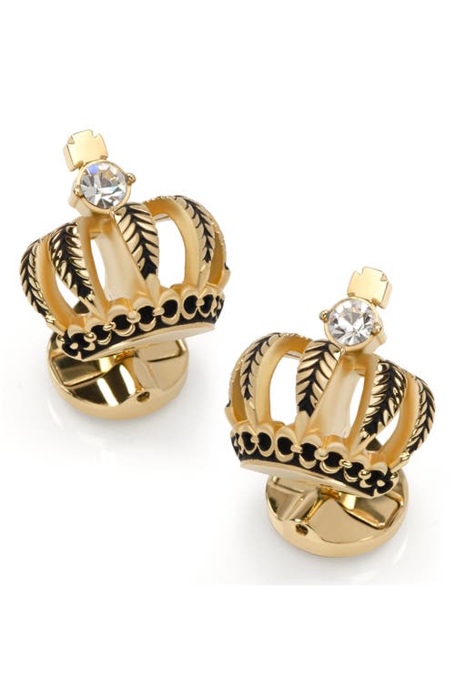 Cufflinks, Inc. VDP 3D Crown Royal Cuff Links in Gold 