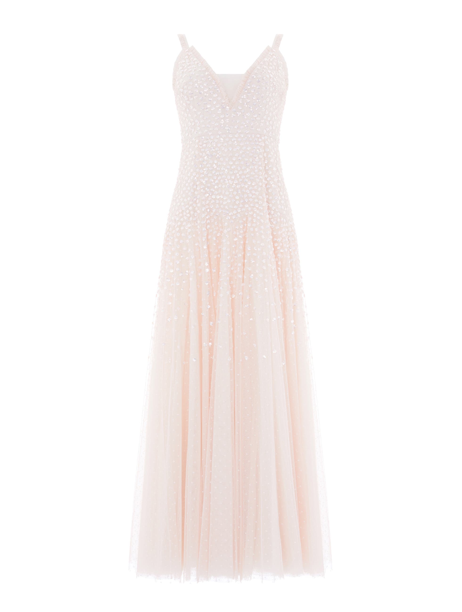 Sequin Cascade Cami Plunge Gown - image 2