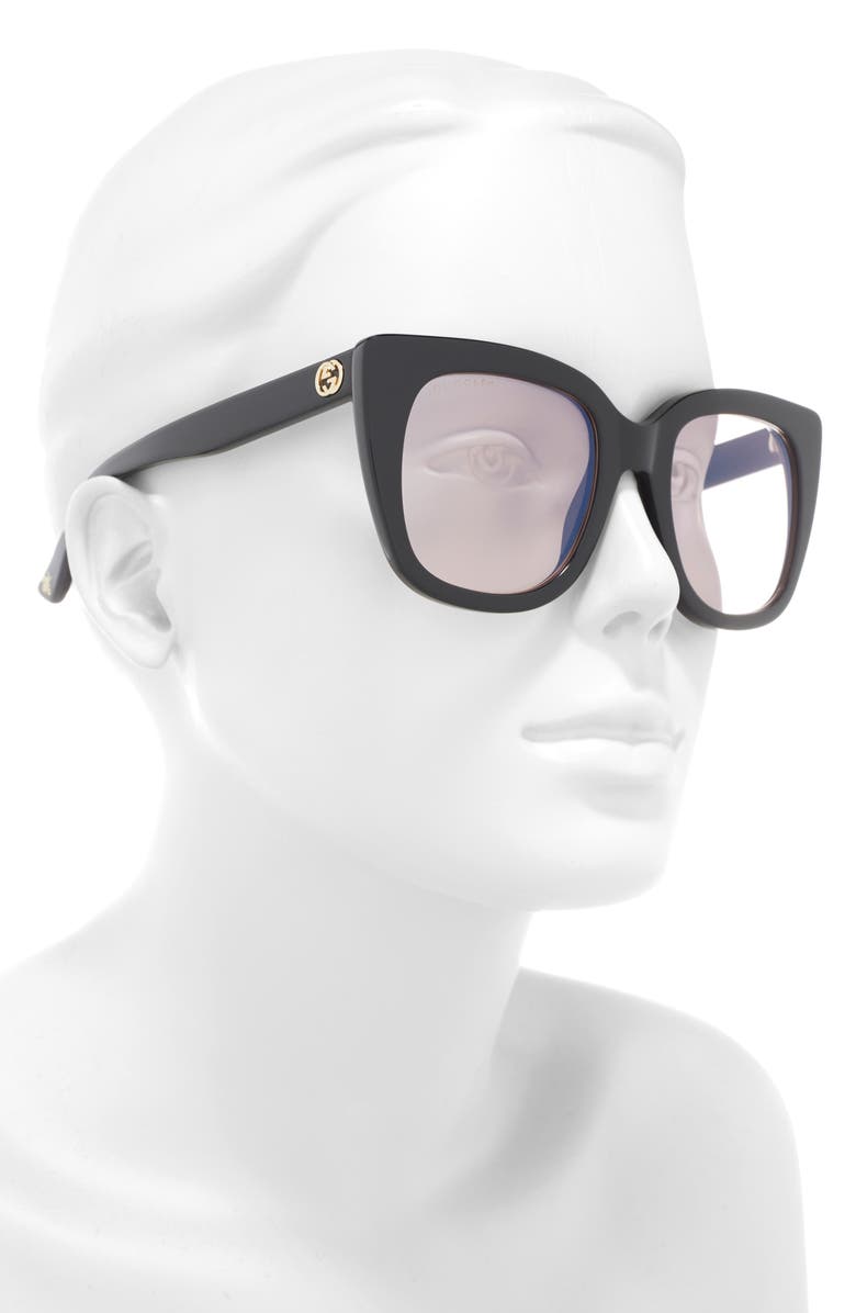 Gucci 51mm Cat Eye Sunglasses, Alternate, color, 