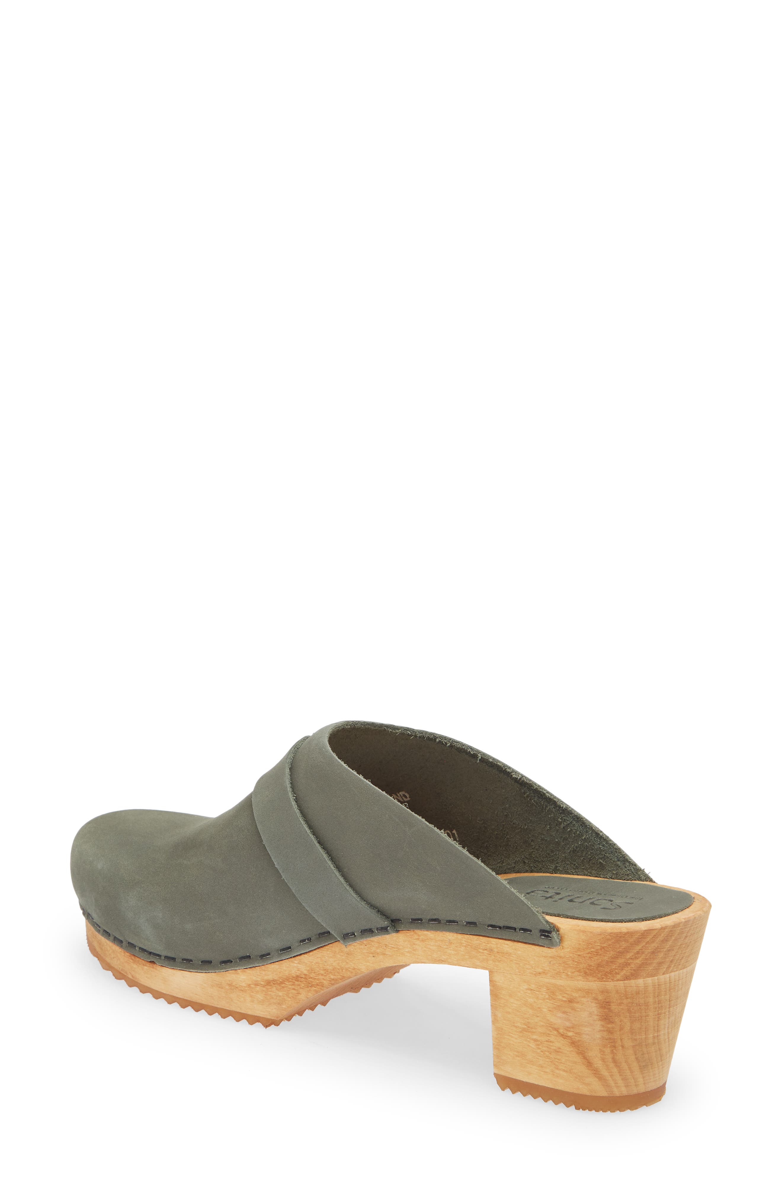 Sanita Manuella Leather Clog, Alternate, color, 043 Khaki