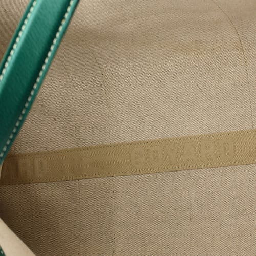 Pre-owned Goyard Goyard Villette Tote Printed Coated Canvas Mm In Green