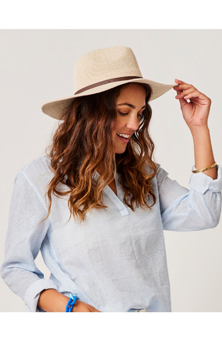 Carve Designs Panama Hat, Alternate, color, Light Khaki