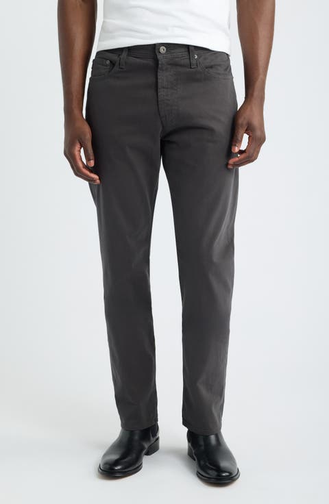 Everett Stretch Sateen Slim Straight Pants