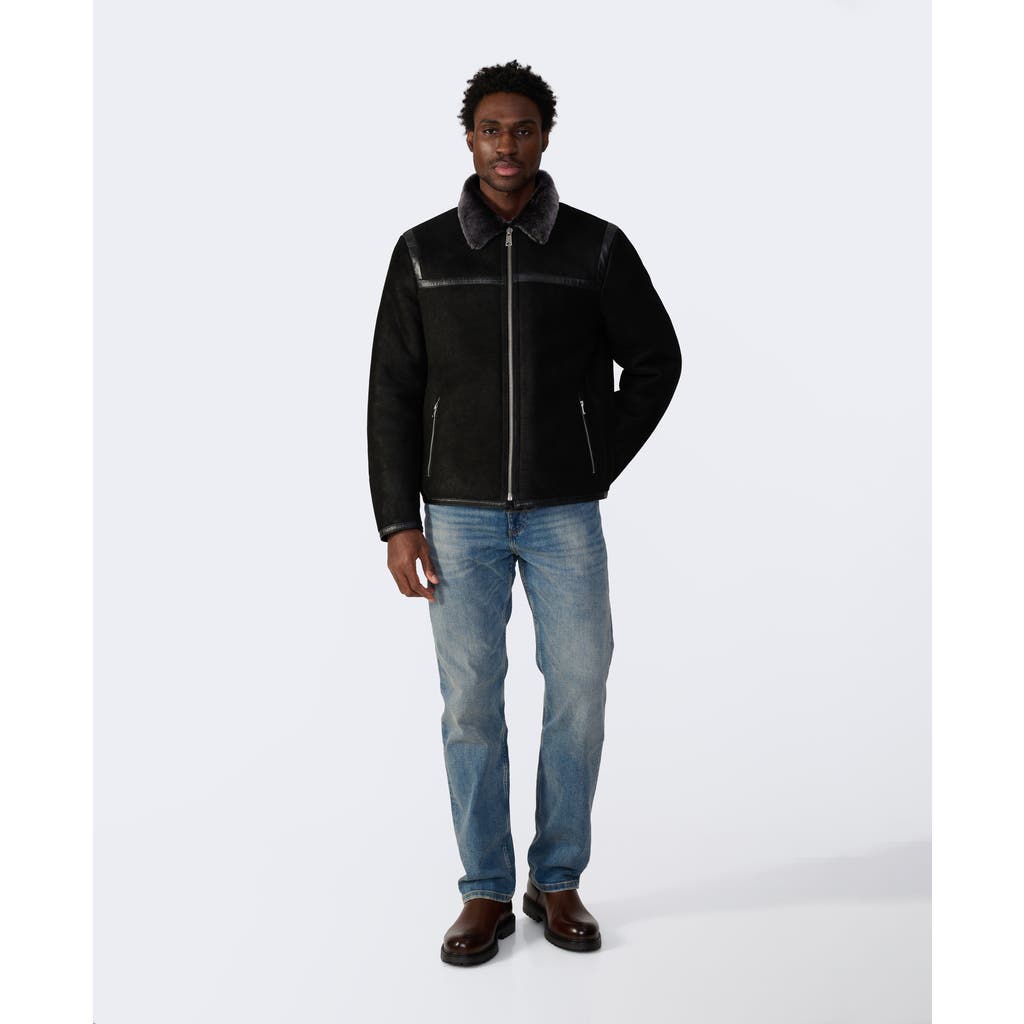Furniq UK Hugh Shearling Jacket in Black  product