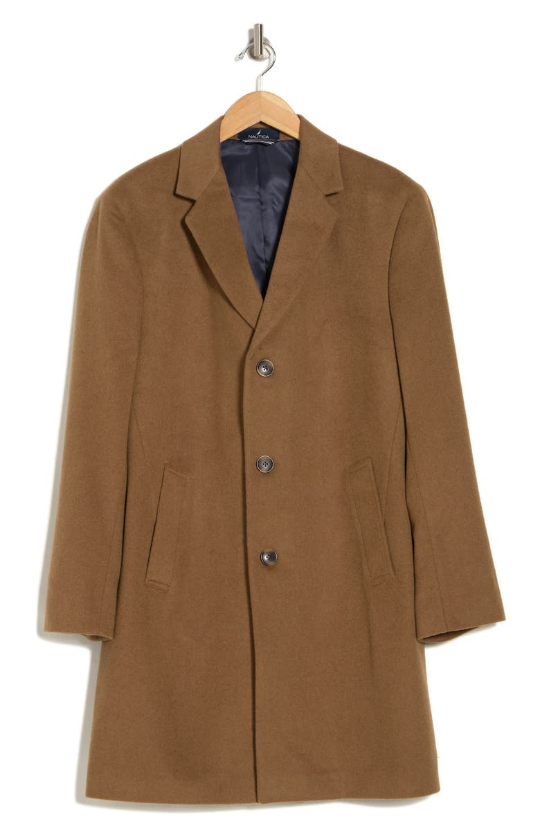 Nautica Camber Wool Blend Coat, Alternate, color, Camel
